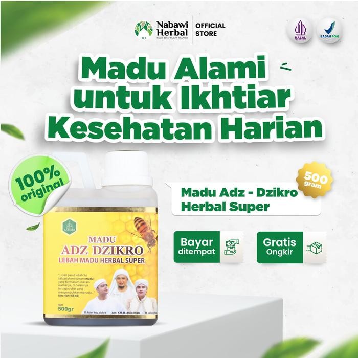 

Pilihan- Madu Kesehatan Adz Dzikro Herbal Super Original 500 Gram
