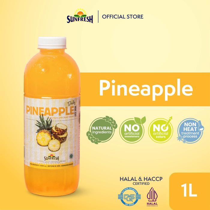 

Pilihan- Sunfresh Daily Pineapple Juice 1 Liter - Jus Buah Nanas