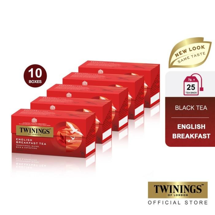 

Pilihan- Twinings Paket Bundle Set 10 Teh Hitam English Breakfast Tea 25X2Gr