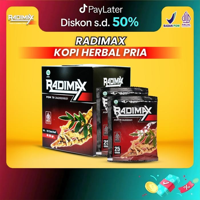 

Pilihan- Radimax 100% Original Kopi Herbal Pria Isi 10 Sachet Bpom & Halal