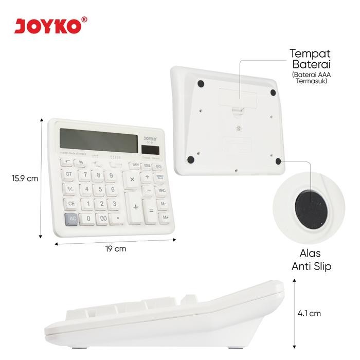 

Bisa E-Katalog! Calculator Kalkulator Joyko Cc-59 12 Digits Check Correct