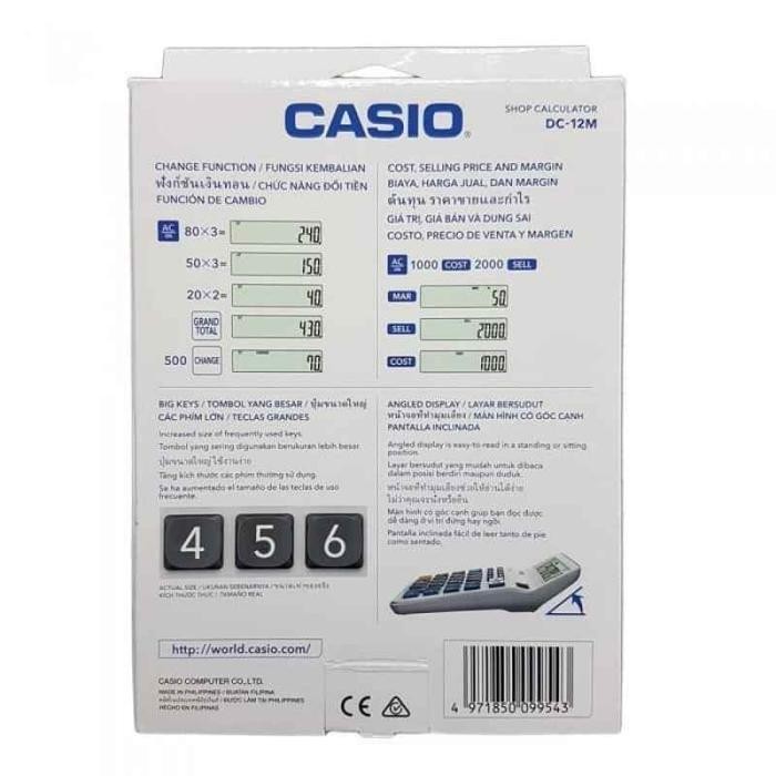 

Casio Shop Calculator Dc 12 M Kalkulator 12 Digit