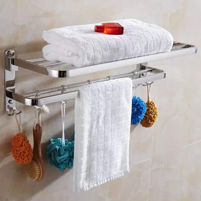 Informa Luxe - Rak Handuk Stainles . Jemuran Handuk Tekuk.Tower Bar.Rak Handuk