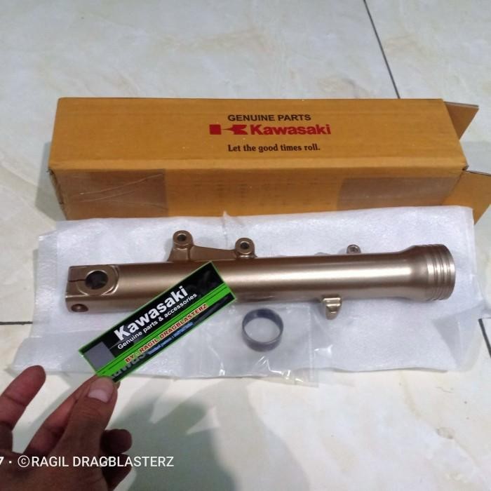 tabung shock bottom shock depan ninja rr old gold kanan original