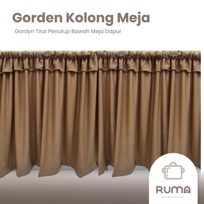 Pilihan- Gorden Kolong Meja Dapur Gorden Tirai Penutup Bawah Meja Dapur
