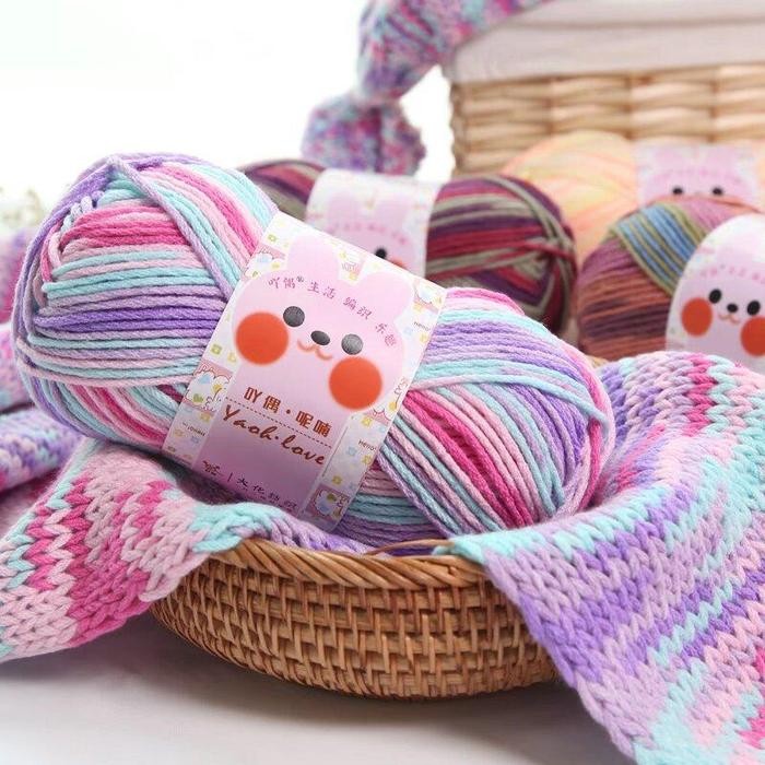 

BENANG RAJUT YAOH SOFT ACRYLIC OMBRE IMPORT (100GR) KODE 739