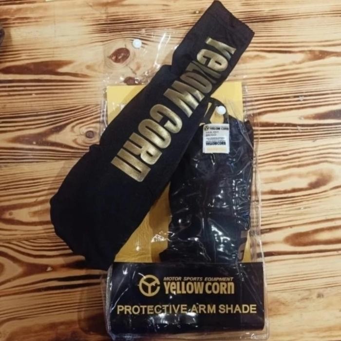 yellow corn arm sleeve yas 001 gold manset riding yellow corn original kode 7