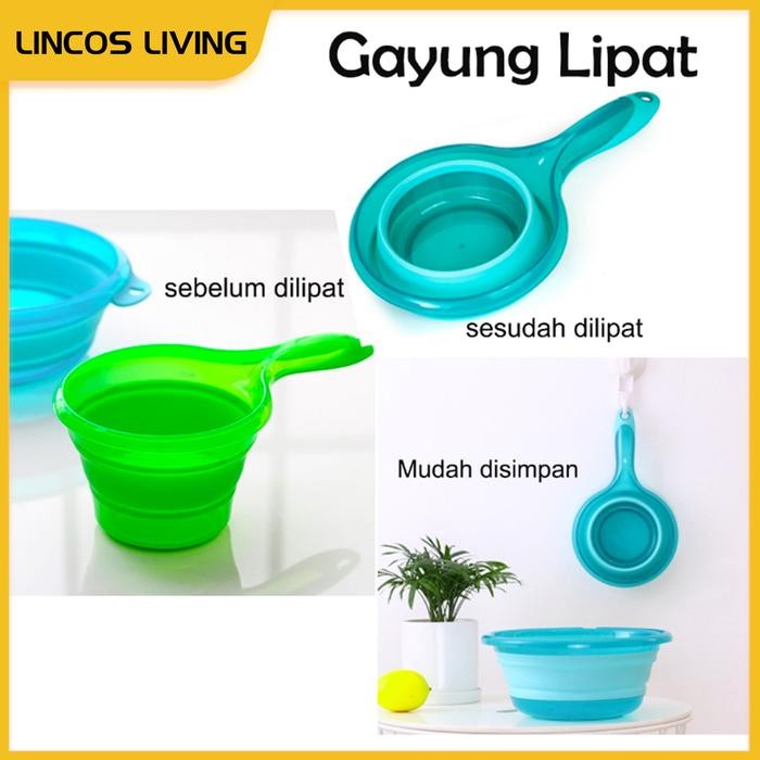 Pilihan- Gayung Air Lipat Foldable Traveling Camping