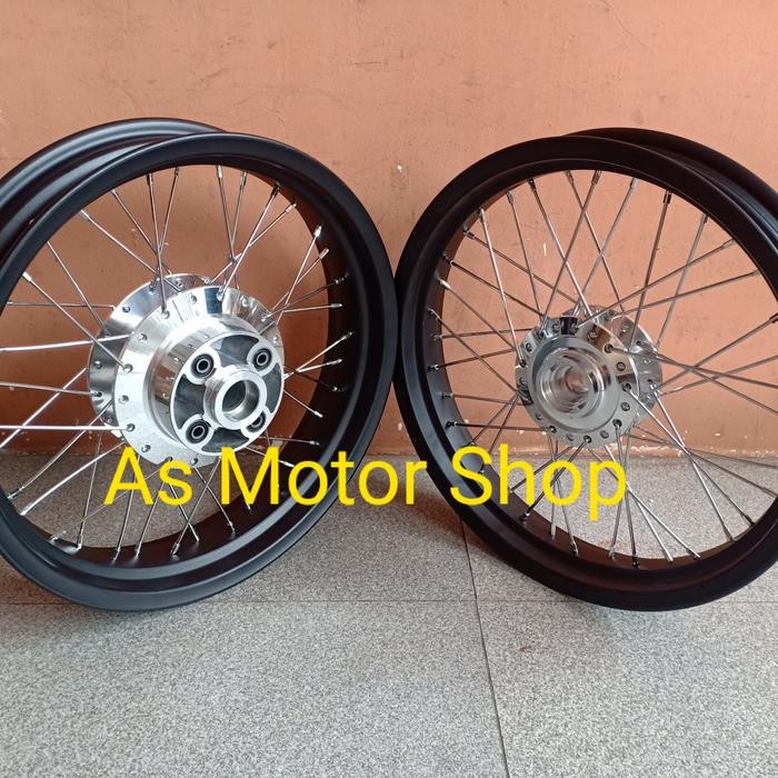 VELG SET ROSSI 250 300 RING 17 TROMOL SET MEGAPRO HIU GLPRO GLMAX