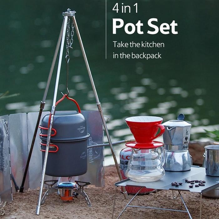 Cooking Set Naturehike Nh18T018-G Kursi Lipat