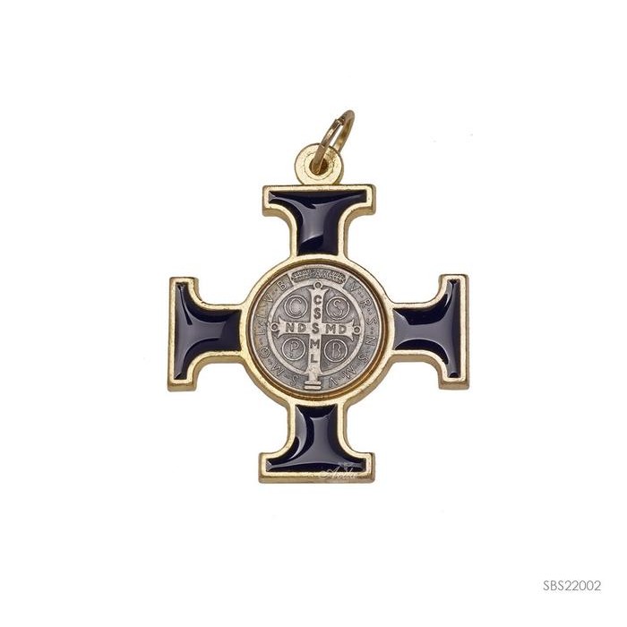 

ASLI Salib Bandul Benediktus Celtic Insert, warna 4x, Avila READY STOCK