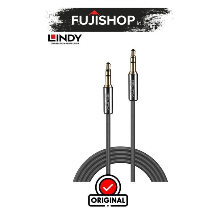 LINDY AUDIO STEREO CABLE 3.5MM MALE TO MALE 1M CROMO - LINDY 35321