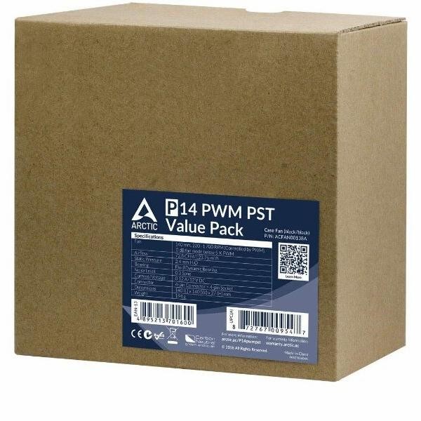 ARCTIC P14 PWM PST PACK OF 5 VALUE PACK - 140MM FAN
