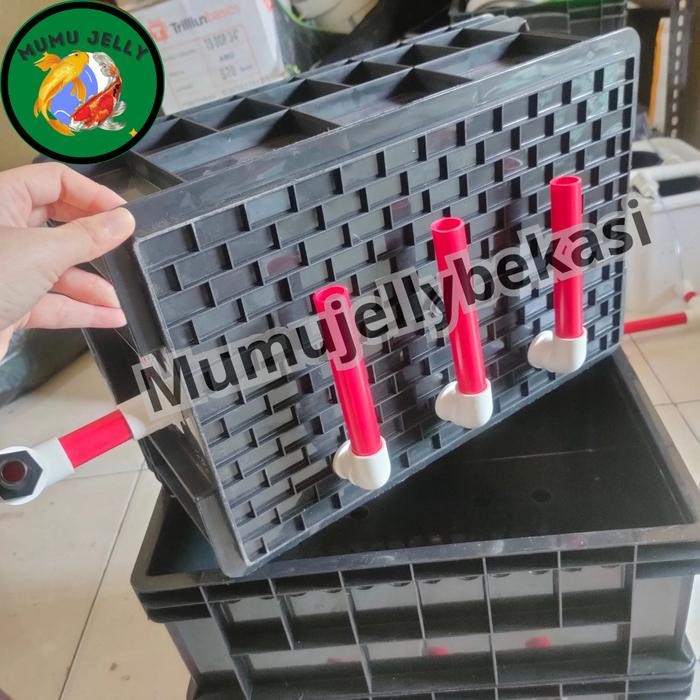 TRICKLE BOX FILTER KOLAM KOI PAKET HEMAT 3 SUSUN