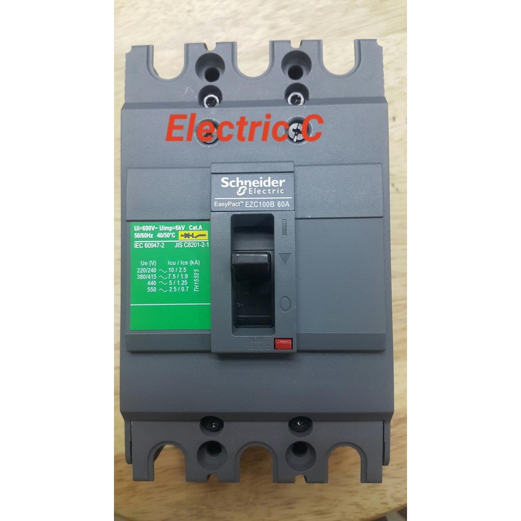 Mantab Schneider Electric / Merlin Gerin / Mccb Ezc 100 B / Nfb 3Phase 60 A Terlariss 
