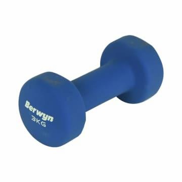 Berwyn Barbel Gym & Fitness Dumbbell Neoprene 3kg