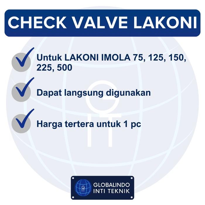 CHECK VALVE 1/2 INCH KOMPRESOR ANGIN LAKONI IMOLA 3/4 1 1.5 2 2.5 HP