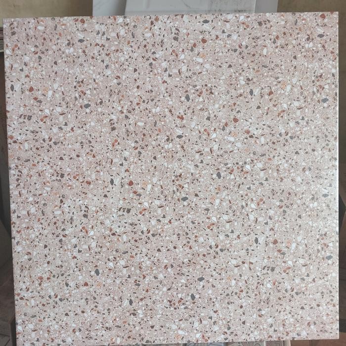 KERAMIK 50X50 TERAZO CREAM MATT / TERASSO / BINTIK TERAZZO / teraso