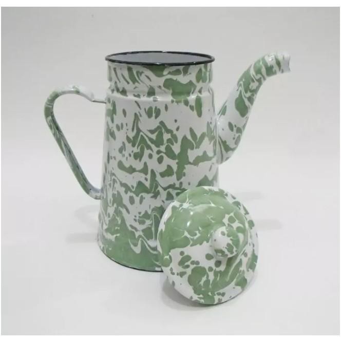 TEKO BLIRIK TIMBANGAN ESKAN JADUL LURIK HIJAU 12CM, 13 CM