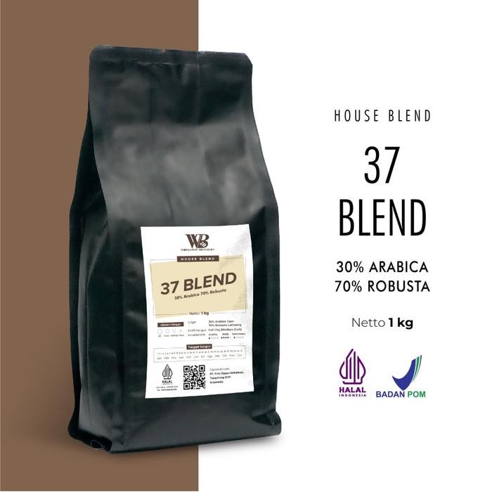 

Workshop Brother Kopi 37 Blend - Coffee Blend Premium, Strong & Aromatic 1kg