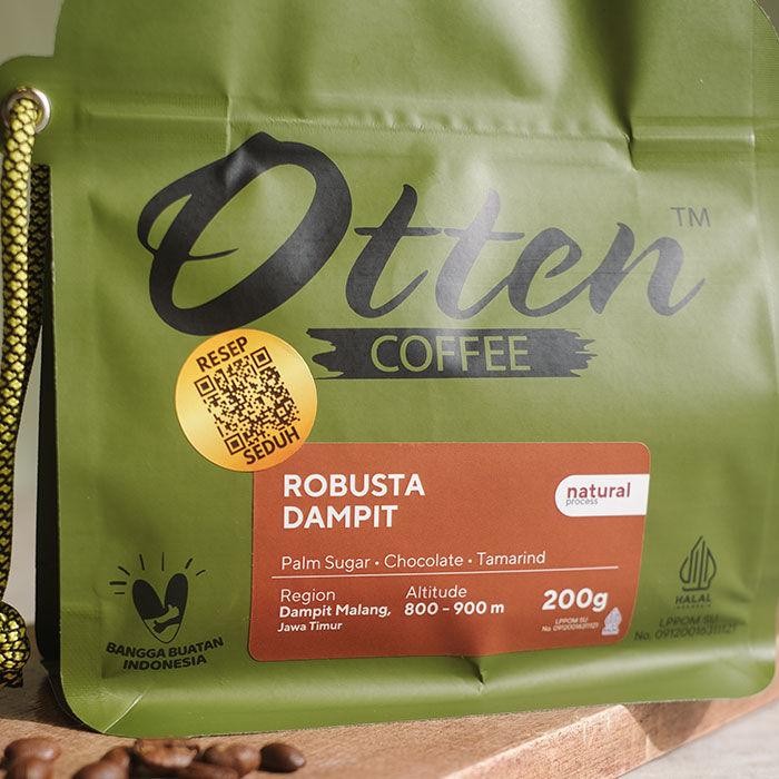 

Kopi Robusta Dampit 200g - Biji / Bubuk Kopi Otten Coffee