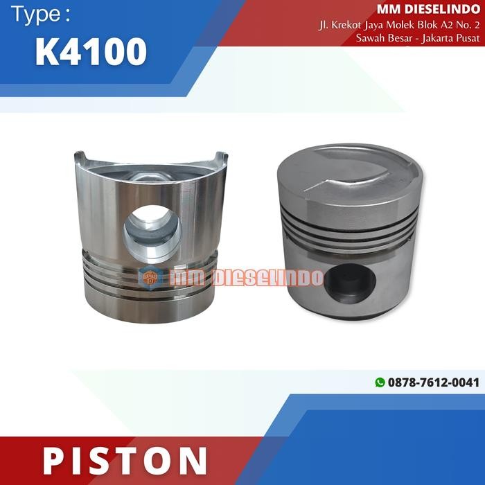 Gercep Piston K4100 - Seher Engine Diesel K4100 Weichai - Nozzle Pendek