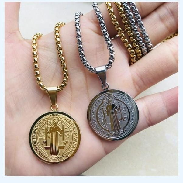 Kalung Medali Santo Benedictus / Gelang Medali Santo Benediktus