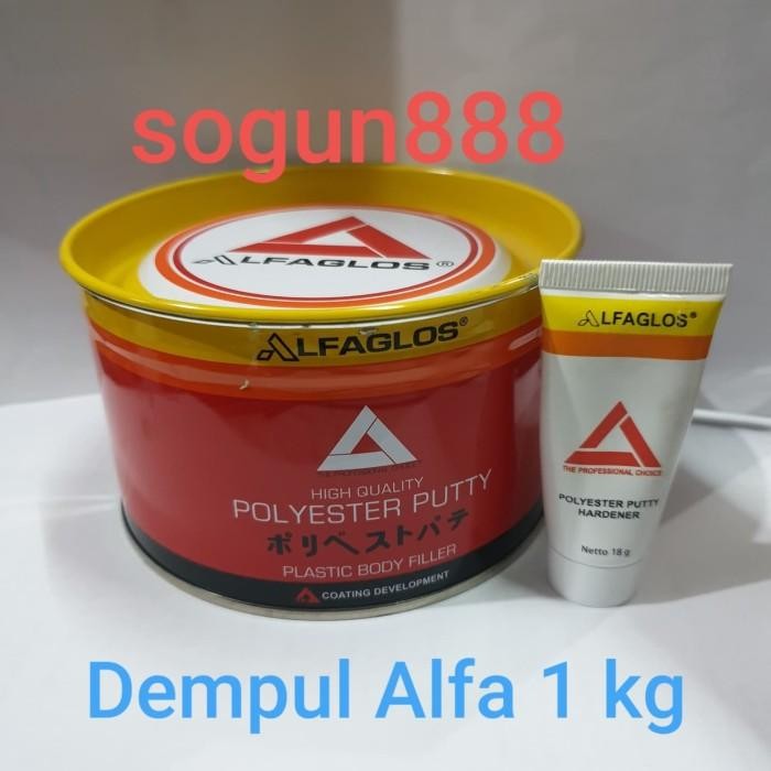 Expert Alfaglos 1 kg. Dempul kayu. Dempul besi. Dempol mobil.