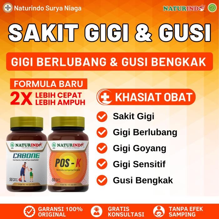 Obat Sakit Gigi Berlubang Penguat Gigi Goyang Gusi Bengkak Herbal Ampuh Cabone