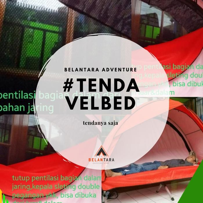 Eiger - Tenda Velbed Orange Polos Taslan Bening Tendanya Saja Tent 1 Person