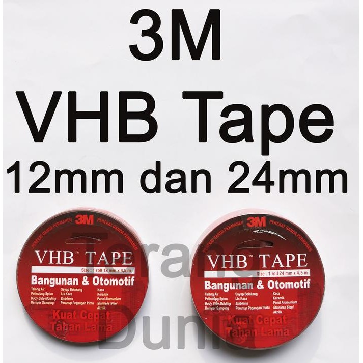 

Stok Baru VHB Tape 3M Double Tape 3M Double Tip 3M Solatip 3M