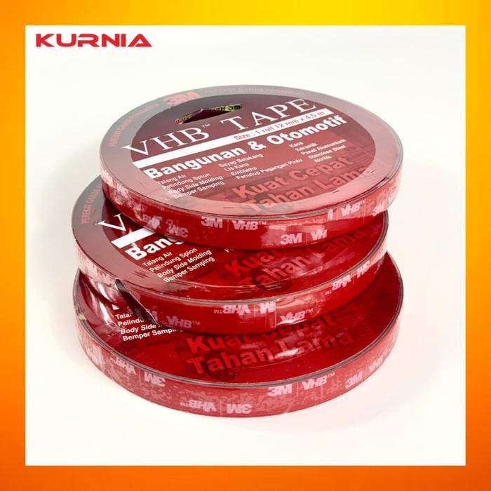 

Stok Baru ASLI DOUBLE TAPE 3M VHB 12MM X 4,5 M