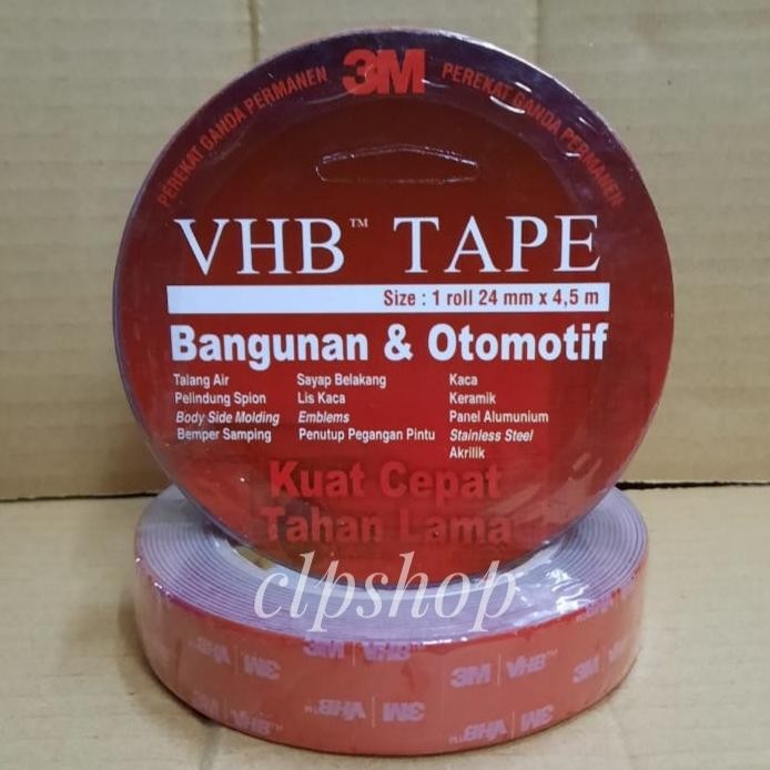 

Stok Baru double tape vhb 3m 24mm original