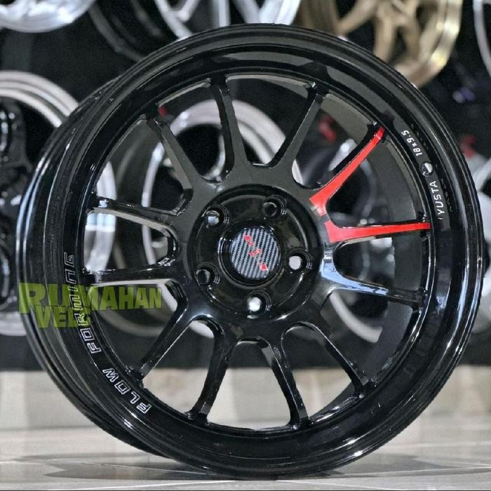 velg racing r18 VENOM YUSTA LEBAR 9,5 ET 22 velg mobil ring 18 cocok untuk mobil Innova Reborn