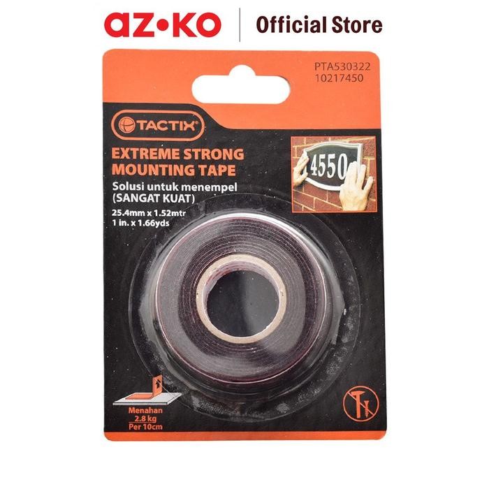 

Stok Baru AZKO Tactix Mounting Tape Outdoor 1.5 Mtr