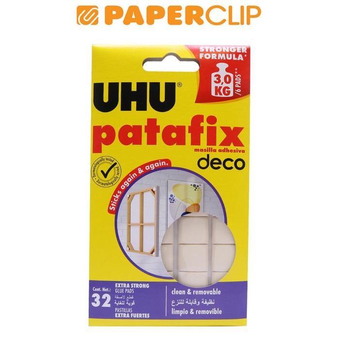 

Stok Baru LEM UHU PATAFIX HOMEDECO 140660