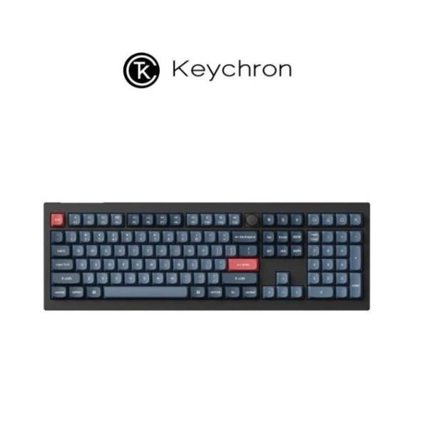 Keychron V6 Max QMK/VIA Fully Assembled Knob version Hot-Swappable Carbon Black - Wireless Custom