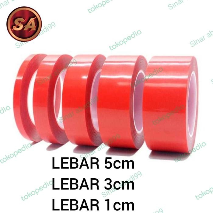 

Stok Baru double tape acrylic transparan perekat serbaguna