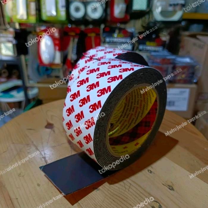 

Stok Baru 3M Double Tape Pe Foam Hitam 9086F Black 48mmx4m