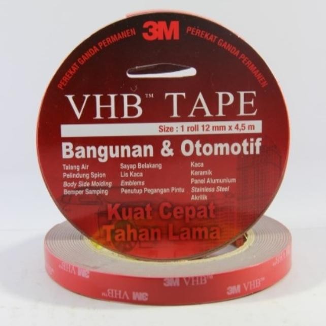 

Stok Baru Double tape 3m vhb 12mm