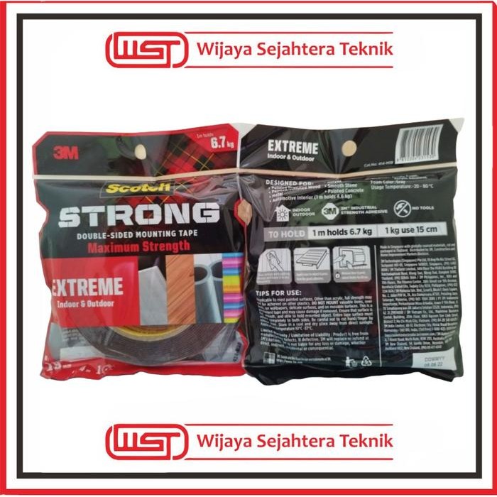 

Stok Baru 3M Double tape Scotch Strong Extreme Indoor outdoor 414-M19 6,7 kg