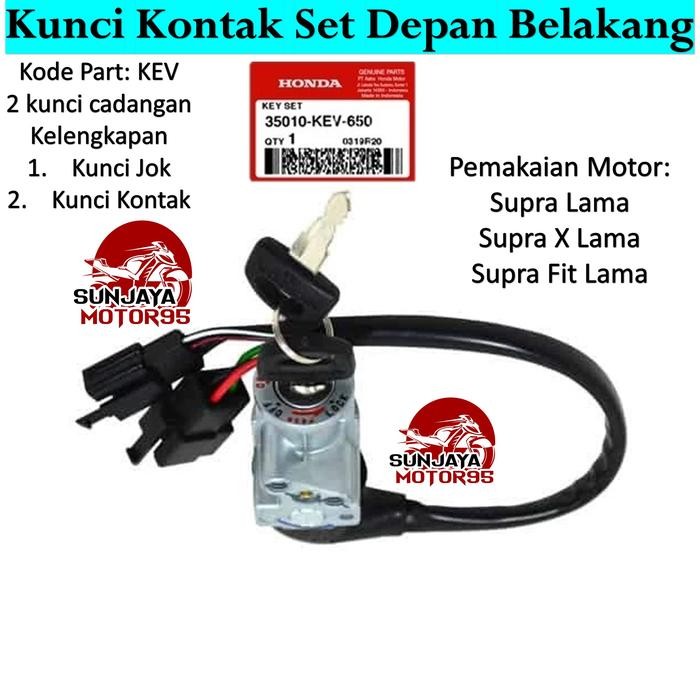 KUNCI KONTAK SUPRA X LAMA - SUPRA FIT LAMA + SET KUNCI JOK BELAKANG ACCESSORIES MOTOR ANAK