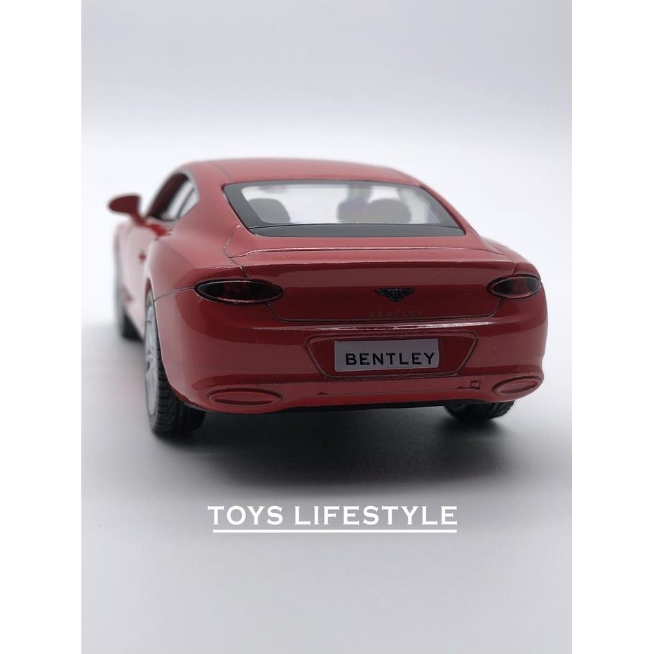 Rmz Diecast - Bentley Continental Gt 2018 Skala 1:32 (Merah)