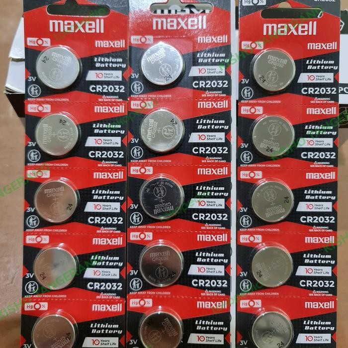 (Expert) Baterai 3V Maxell CR2032 CR 2032 Original