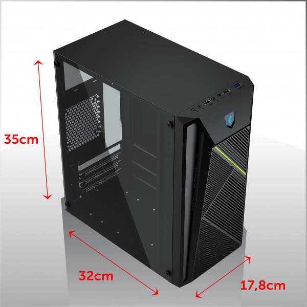 (Expert) CASING INFINITY INF 07 CASING GAMING INFINITY F07 + PSU 250 WATT