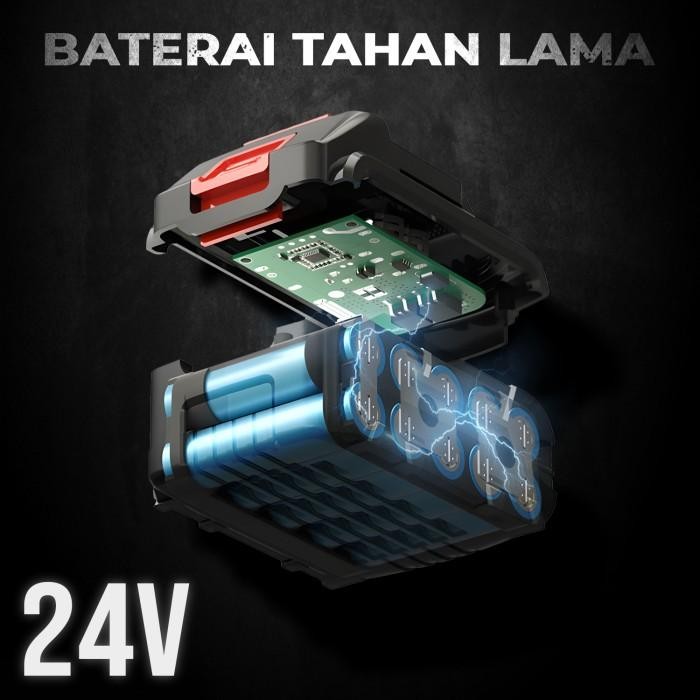 [Expert] Set Listrik Genggam Free Batrai Lithium Charger 24 volt UL-906