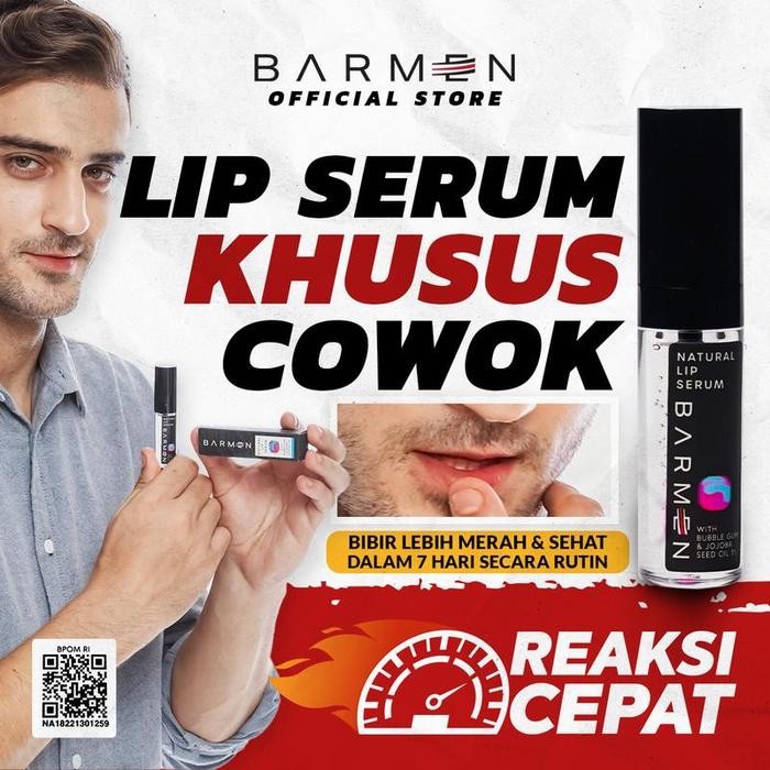 lip serum pria barmen pemerah bibir permanen untuk perokok