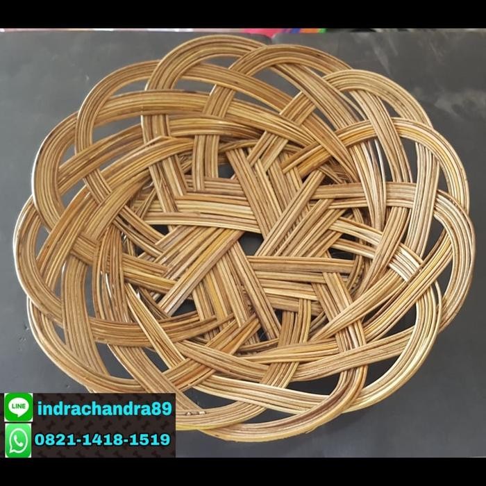 Piring Lidi Anyaman Rotan