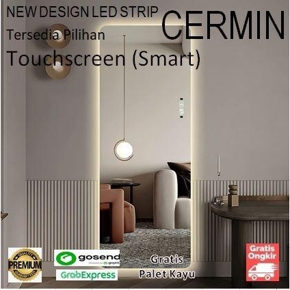 Cermin Led Cermin Dinding Cermin Kamar Mandi Cermin Rias led Custom 1 Lampu