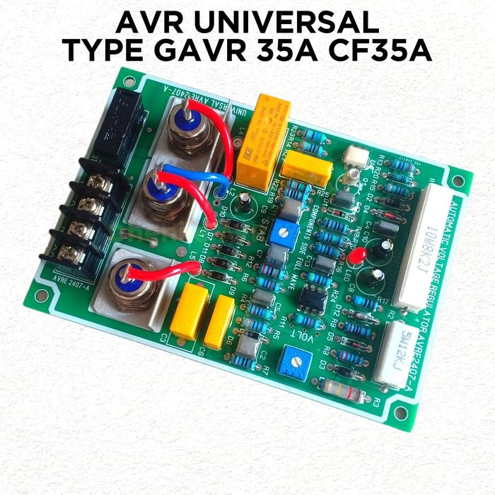 Terbatas AVR GENSET UNIVERSAL 80A 1 PHASE KARBON BRUSSH / AVR GENERATOR 80A 1 PHASE / AVR LOKAL /